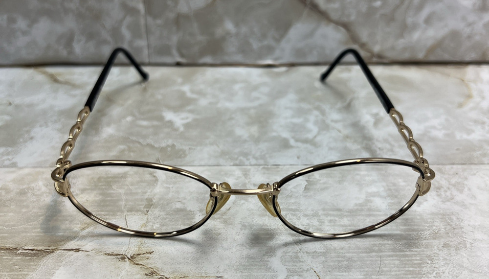 Christian Dior Eyeglasses CD 3526 94N 135 Black Gold FRAMES ONLY 50-18-135 VTG